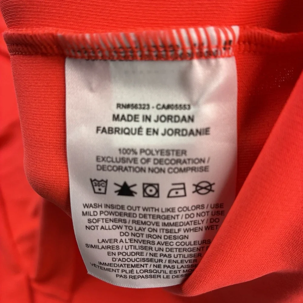 Nike Men's Dri-Fit Miller UPF 40+ Athletic Shirt Size L Crimson Orange NEW